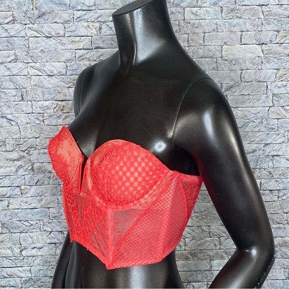Victoria's Secret Strapless Sans Bralette Women's Size 34C Corset Style - Picture 2 of 9